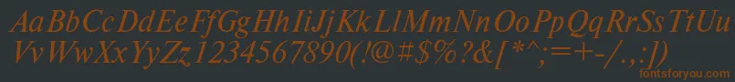 Tmsdli Font – Brown Fonts on Black Background