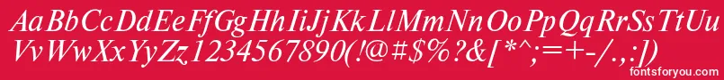 Tmsdli Font – White Fonts on Red Background