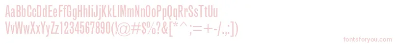 Шрифт GrotesquemtstdExtracond – розовые шрифты на белом фоне