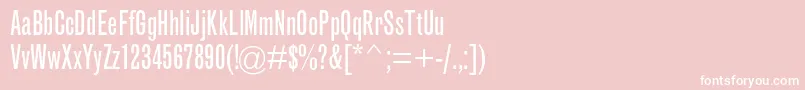 GrotesquemtstdExtracond Font – White Fonts on Pink Background