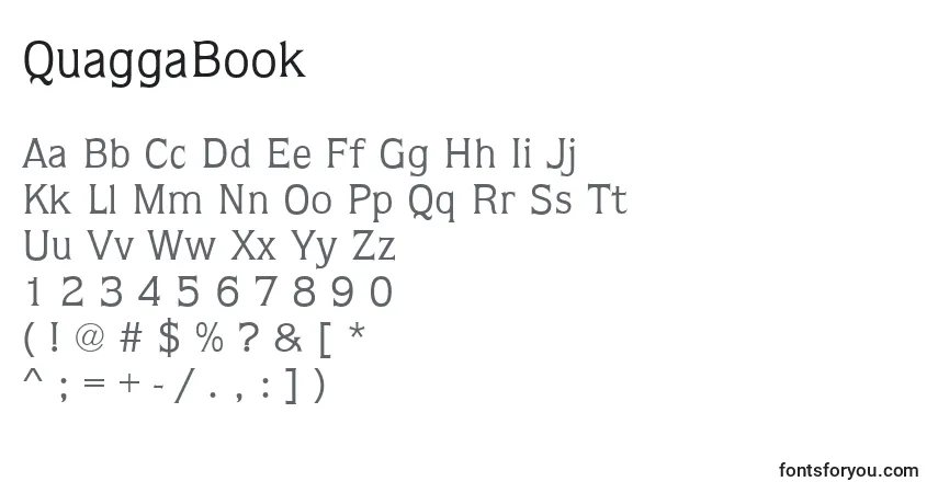 QuaggaBookフォント–アルファベット、数字、特殊文字
