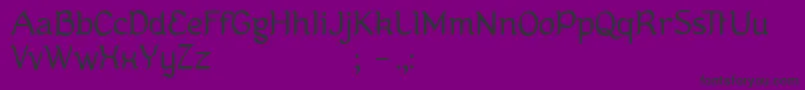 フォントKanis – 紫の背景に黒い文字