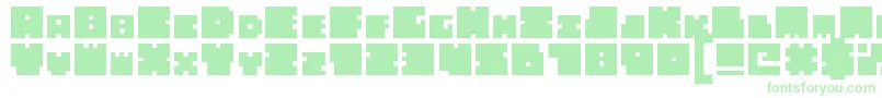 BigBadBlocks Font – Green Fonts on White Background