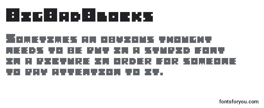 BigBadBlocks Font