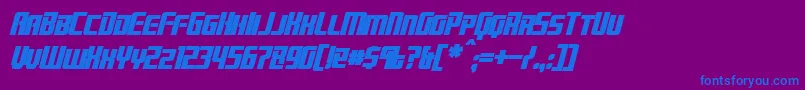 fuente BrainstormBoldItalic – Fuentes Azules Sobre Fondo Morado