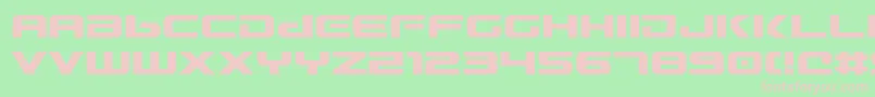 Gunv2 Font – Pink Fonts on Green Background