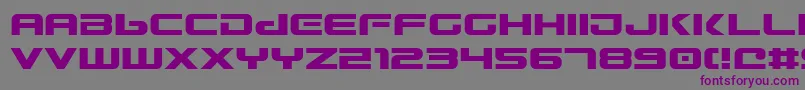 Gunv2 Font – Purple Fonts on Gray Background