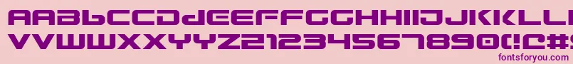 Gunv2 Font – Purple Fonts on Pink Background
