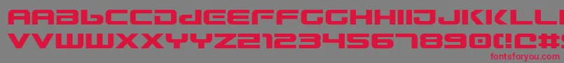 Шрифт Gunv2 – красные шрифты на сером фоне