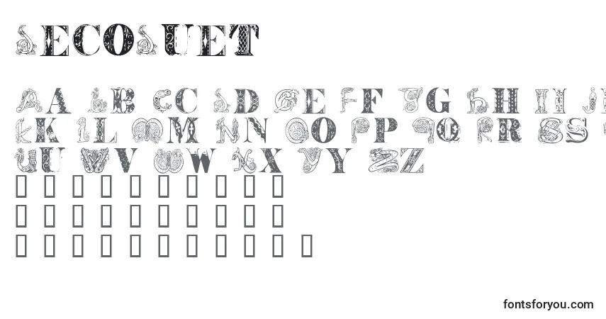Шрифт DecoDuet – алфавит, цифры, специальные символы