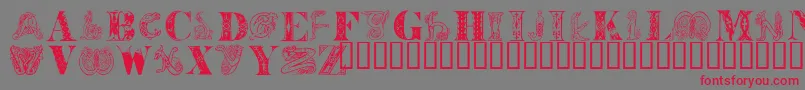 fuente DecoDuet – Fuentes Rojas Sobre Fondo Gris