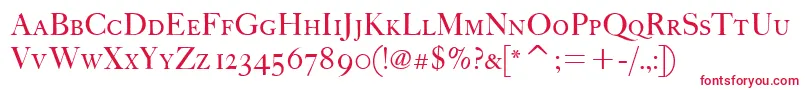 FcaslonfortytwoscitcTt Font – Red Fonts