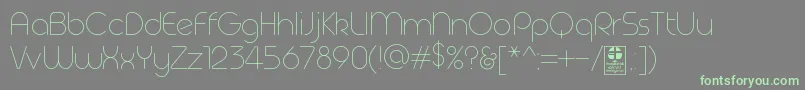 More about GeomaThinDemo Font GeomaThinDemo Font – Green Fonts on Gray Background