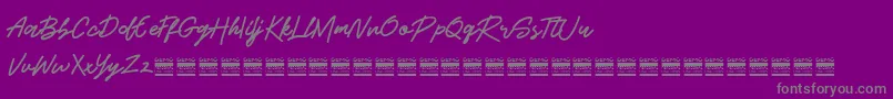 Police BeshinyDemo – polices grises sur fond violet