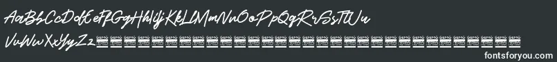 BeshinyDemo-Schriftart – Weiße Schriften