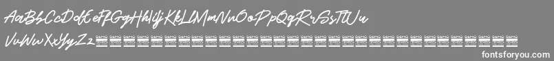 BeshinyDemo Font – White Fonts on Gray Background