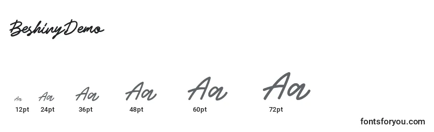 BeshinyDemo Font Sizes