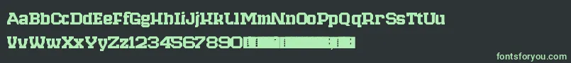 Fonte RavenSlab – fontes verdes em um fundo preto