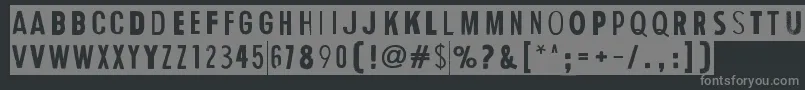 HumanErrorGrim Font – Gray Fonts on Black Background