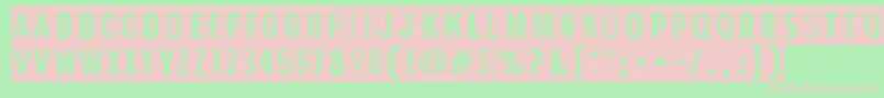 HumanErrorGrim Font – Pink Fonts on Green Background