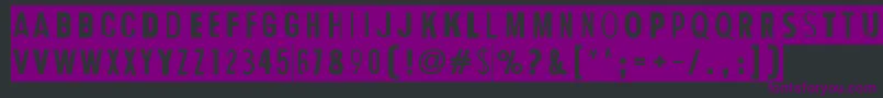 HumanErrorGrim Font – Purple Fonts on Black Background