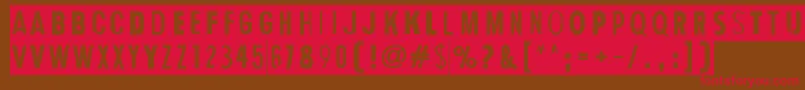 HumanErrorGrim Font – Red Fonts on Brown Background