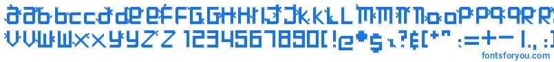 フォントHutan – 青いフォント