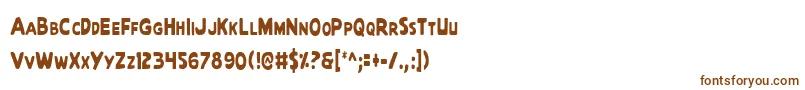 Шрифт QuartermainCondensed – коричневые шрифты на белом фоне