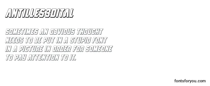 Review of the Antilles3Dital Font