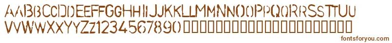 Stenb Font – Brown Fonts on White Background