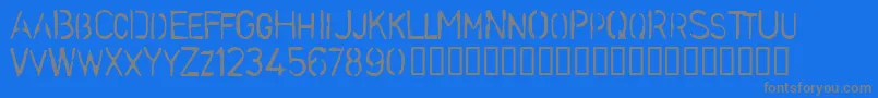 Stenb Font – Gray Fonts on Blue Background
