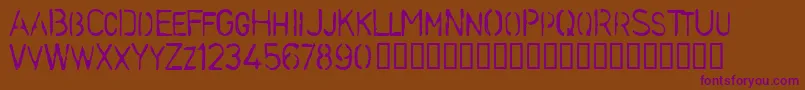 Stenb Font – Purple Fonts on Brown Background