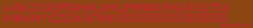 Stenb Font – Red Fonts on Brown Background