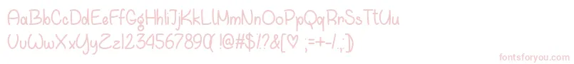 Шрифт WaitingForYouOtf – розовые шрифты