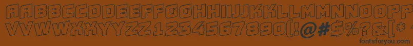 AConceptotitulspupotl Font – Black Fonts on Brown Background