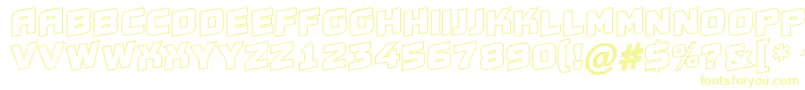 Шрифт AConceptotitulspupotl – жёлтые шрифты