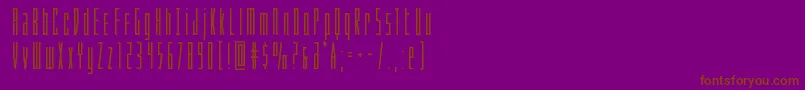 Phantaconbold Font – Brown Fonts on Purple Background