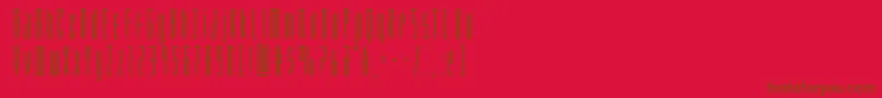 Phantaconbold Font – Brown Fonts on Red Background