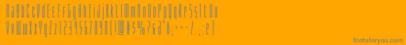 Phantaconbold-Schriftart – Graue Schriften auf orangefarbenem Hintergrund