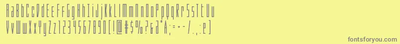 Шрифт Phantaconbold – серые шрифты на жёлтом фоне