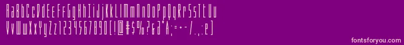 Phantaconbold Font – Pink Fonts on Purple Background