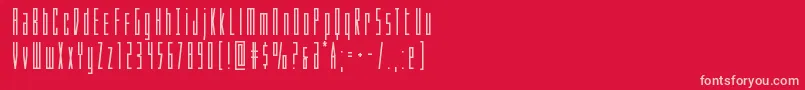 Phantaconbold Font – Pink Fonts on Red Background