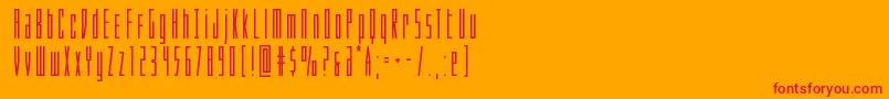 Phantaconbold Font – Red Fonts on Orange Background