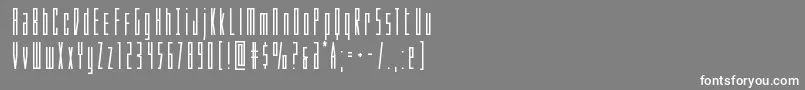 Шрифт Phantaconbold – белые шрифты на сером фоне