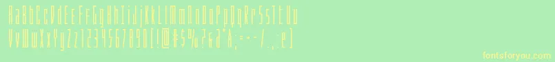 Phantaconbold Font – Yellow Fonts on Green Background