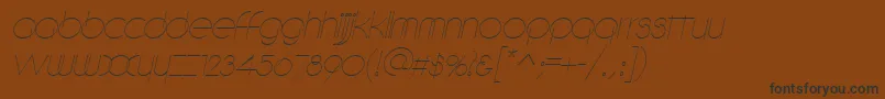 DebevicItalic Font – Black Fonts on Brown Background