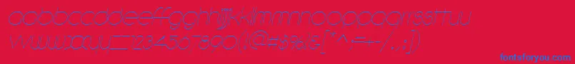 En savoir plus sur la police DebevicItalic Police DebevicItalic – polices bleues sur fond rouge