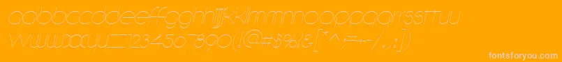 En savoir plus sur la police DebevicItalic Police DebevicItalic – polices roses sur fond orange