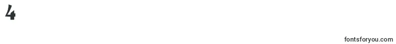 Exlogo Font – Fonts for Digit 4