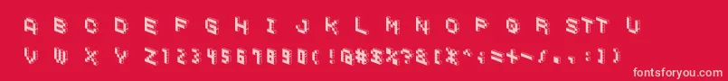 Police DemoncubicblockfontBlack – polices roses sur fond rouge